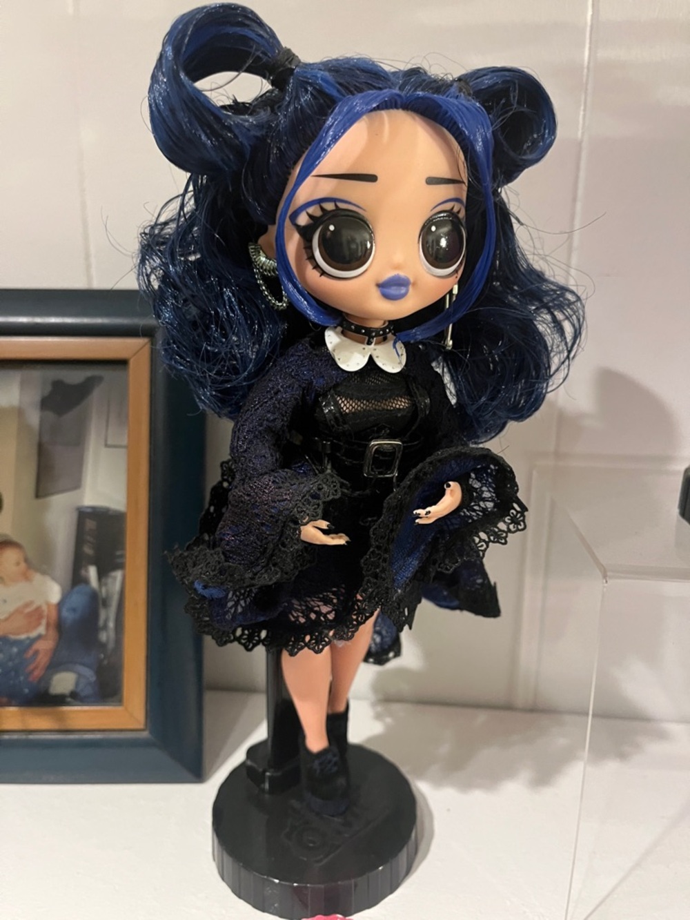 L.O.L. Surprise! Doll in Navy Blue and Black Goth Outfit